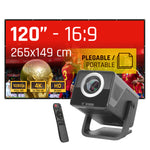 Pack proyector 4K + Lona proyeccin 120"