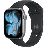 Apple Watch Series 11 GPS + Cellular 46mm Aluminio Negro Azabache y Correa Sport Band Negra - Talla M/L