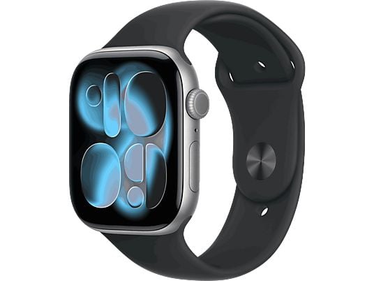 Apple Watch Series 11 GPS + Cellular 46mm Aluminio Negro Azabache y Correa Sport Band Negra - Talla M/L