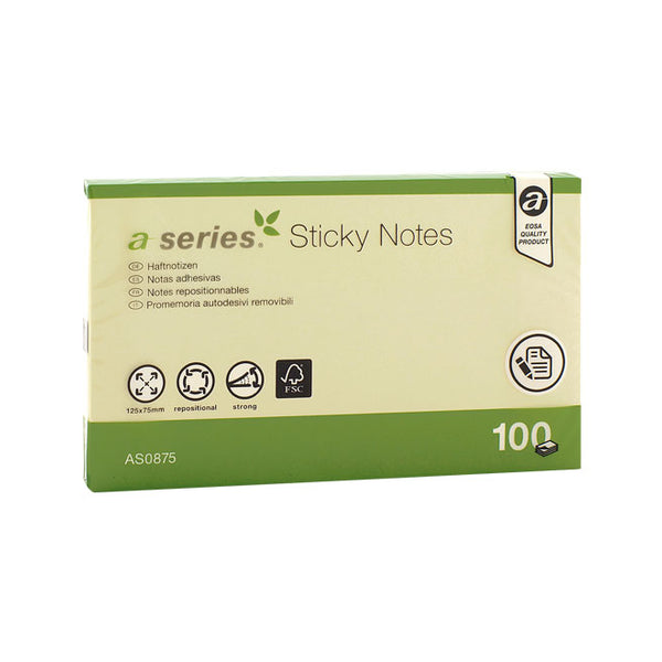 BLOC NOTAS A-SERIES 100H 75X125MM AM AS0875