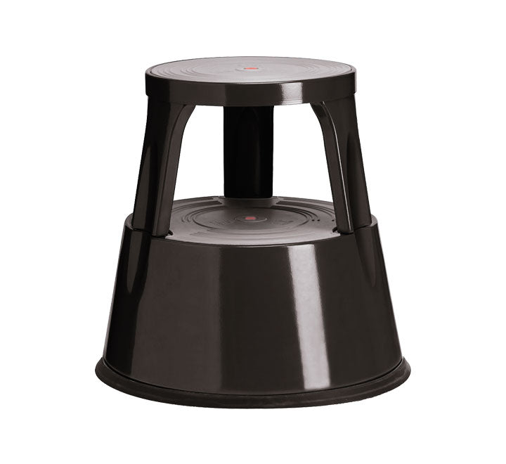 TABURETE 2 PELDAOS MET. A-SERIES NEGRO