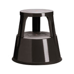 TABURETE 2 PELDAOS MET. A-SERIES NEGRO