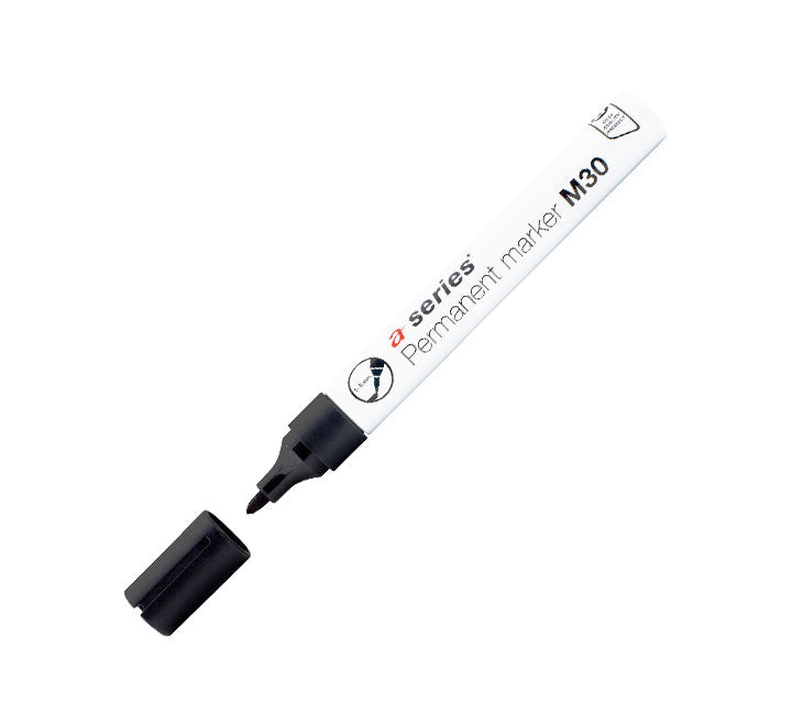 ROTULADOR PERM. A-SERIES PTA.CON M30 NEGRO AS0938