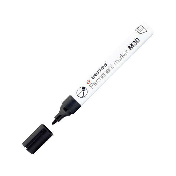 ROTULADOR PERM. A-SERIES PTA.CON M30 NEGRO AS0938