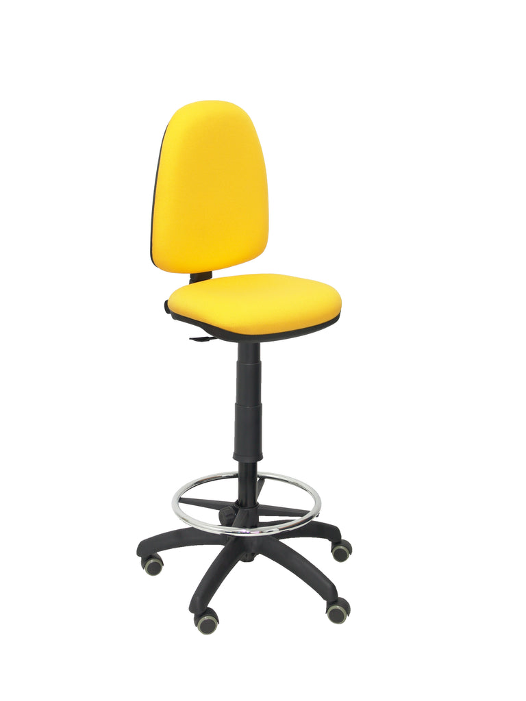 Taburete Ayna bali amarillo ruedas de parqu