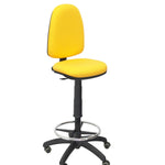 Taburete Ayna bali amarillo ruedas de parqu