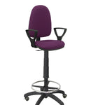 Taburete Ayna bali morado brazos fijos ruedas de parqu
