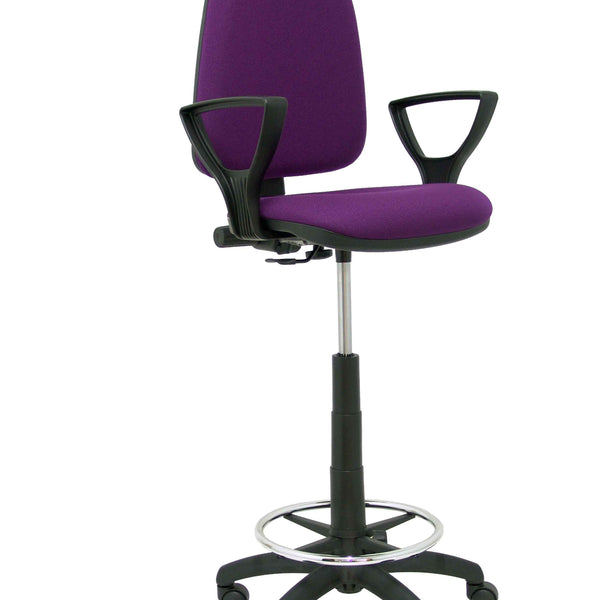 Taburete Ayna bali morado brazos fijos