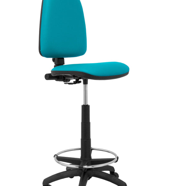 Taburete Ayna similpiel verde turquesa