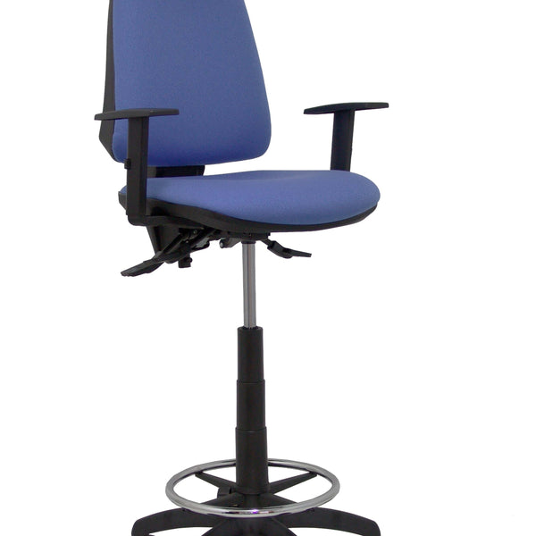 Taburete Elche S bali azul claro brazos regulables