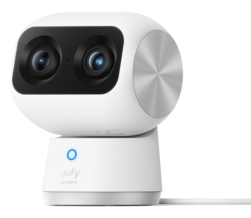 Security Indoor Cam S350  cmara doble  cmara de seguridad con resolucin 4K UHD  zoom de 8 y PTZ de 360  IA para personas y mascotas  ideal para monitor de beb/cmara para mascotas/seguridad del hogar  Wi-Fi de doble banda
