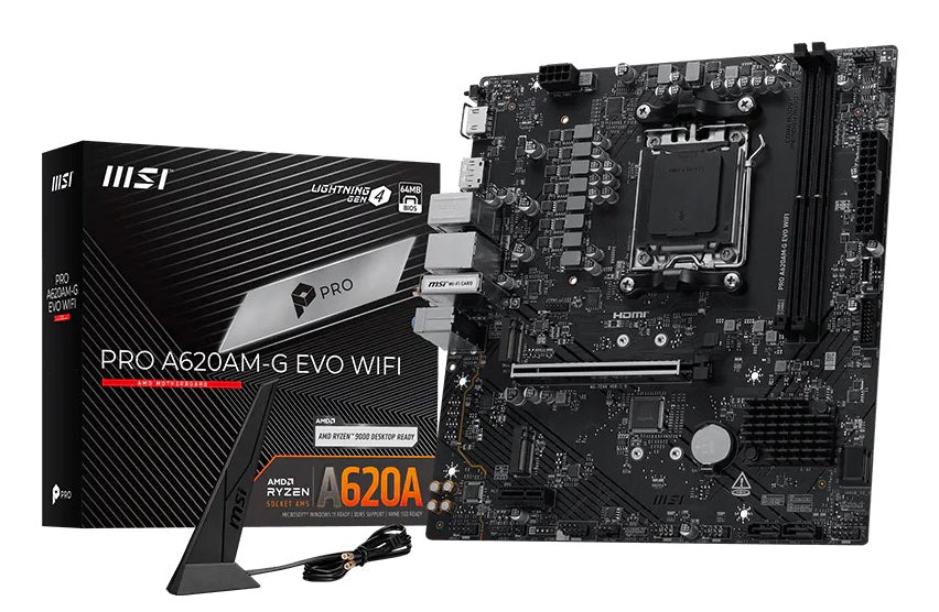 Pro A620AM-G EVO WIFI AMD A620A Zcalo AM5 micro ATX