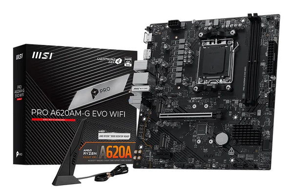 Pro A620AM-G EVO WIFI AMD A620A Zcalo AM5 micro ATX