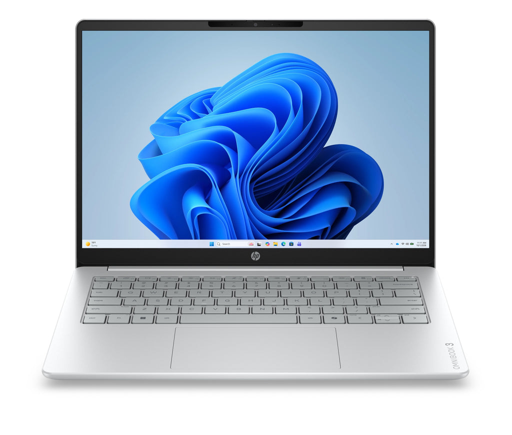 OmniBook 3 Laptop AI 14-ht0006nsx Intel Core Ultra 5 225U Porttil 35 6 cm (14") 2K 8 GB DDR5-SDRAM 512 GB SSD Wi-Fi 6 (802.11ax) Windows 11 Home AI PC Gris  Plata