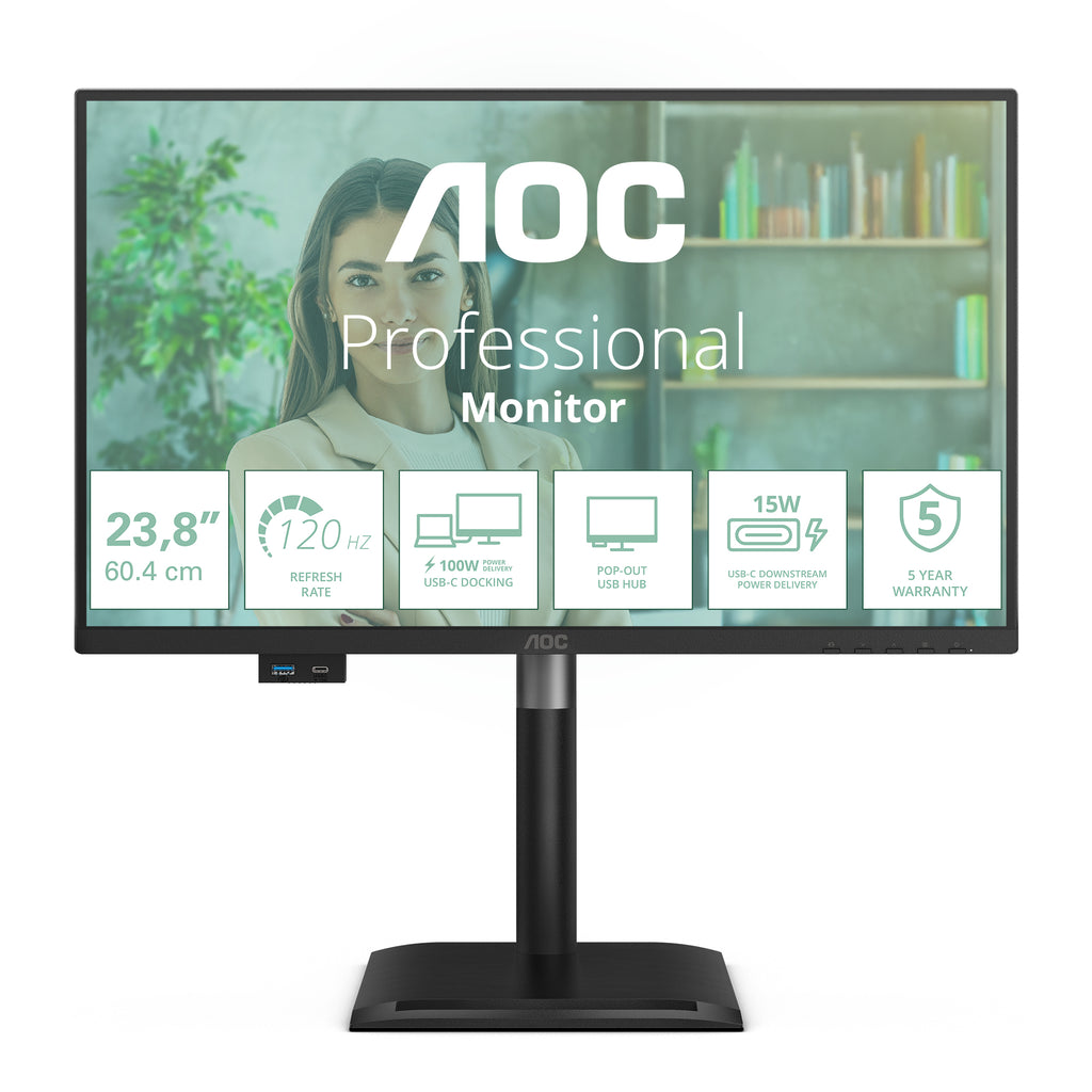 24P4CV pantalla para PC 60 5 cm (23.8") 1920 x 1080 Pixeles Full HD LED Negro