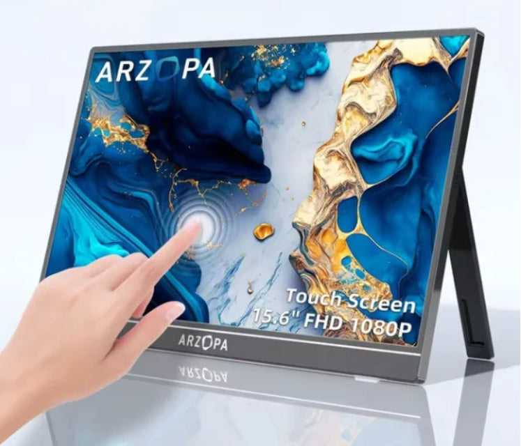 A1T pantalla para PC 39 6 cm (15.6") 1920 x 1080 Pixeles Full HD LCD Pantalla tctil Gris