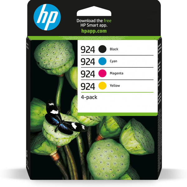Paquete de 4 Cartuchos de Tinta Original 924 CMYK