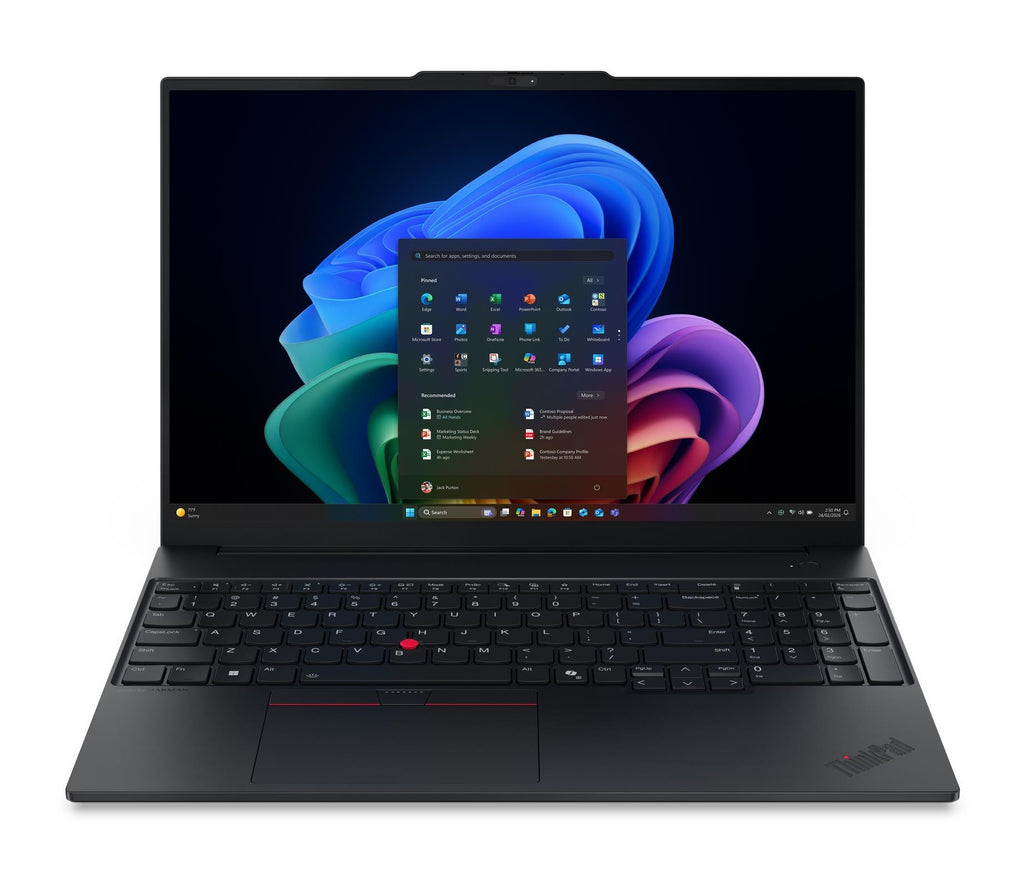 ThinkPad E16 Gen 4 (Intel) Copilot+ PC Intel Core Ultra 7 355 Porttil 40 6 cm (16") WUXGA 32 GB DDR5-SDRAM 512 GB SSD Wi-Fi 7 (802.11be) Windows 11 Pro Negro Espaol