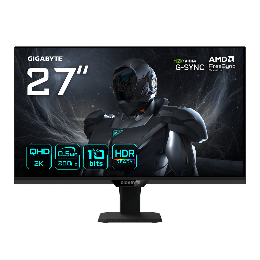 G27Q20T Monitor Gaming 27 QHD - 2560 x 1440  200Hz  0.5ms  Compatible con G-Sync  FreeSync Premium  HDR10  HDMI 2.0  DisplayPort 1.4