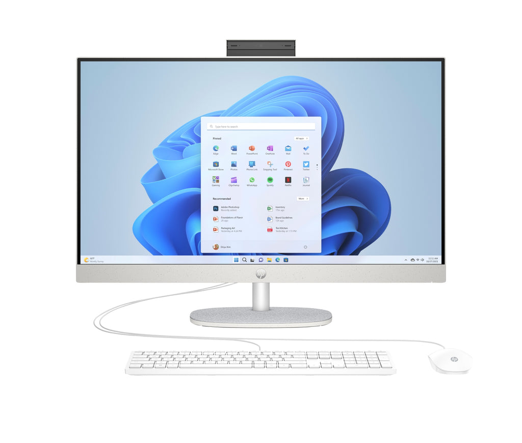 27 inch All-in-One 27-cr0129ns PC Intel Core i5 i5-1335U 68 6 cm (27") 1920 x 1080 Pixeles 16 GB DDR4-SDRAM 512 GB SSD FreeDOS Wi-Fi 6 (802.11ax) Blanco