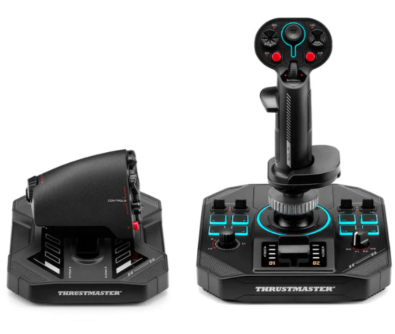 Sol-R 4 HOTAS Negro USB Joystick/Palanca de control lateral + cuadrante de aceleracin Analgico/Digital PC
