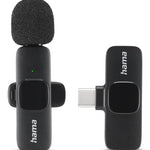 Smart Wireless Negro Micrfono de corbata/solapa