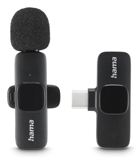 Smart Wireless Negro Micrfono de corbata/solapa