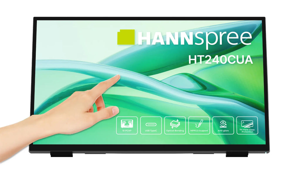 HT240CUA pantalla para PC 60 5 cm (23.8") 1920 x 1080 Pixeles Full HD LED Pantalla tctil Negro