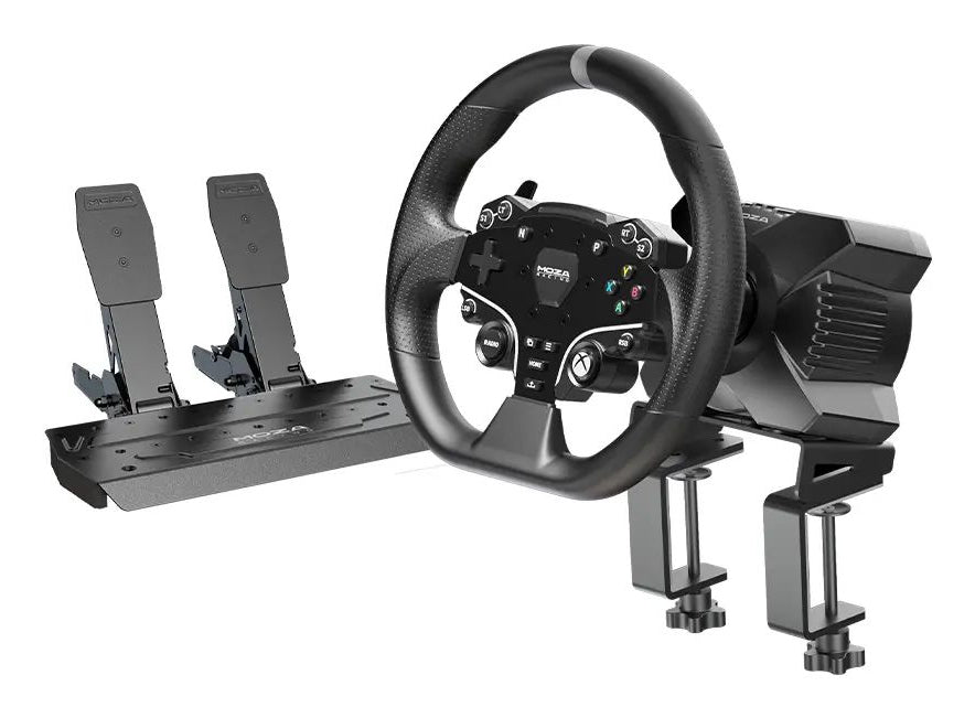 RS053 mando y volante Negro USB Volante + Pedales PC  Xbox One  Xbox Series S  Xbox Series X
