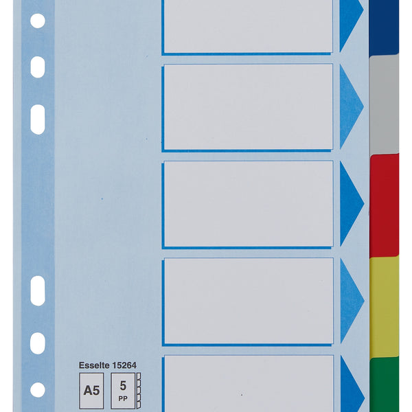 15264 lengeta de ndice Separador en blanco con pestaa Polipropileno (PP) Azul