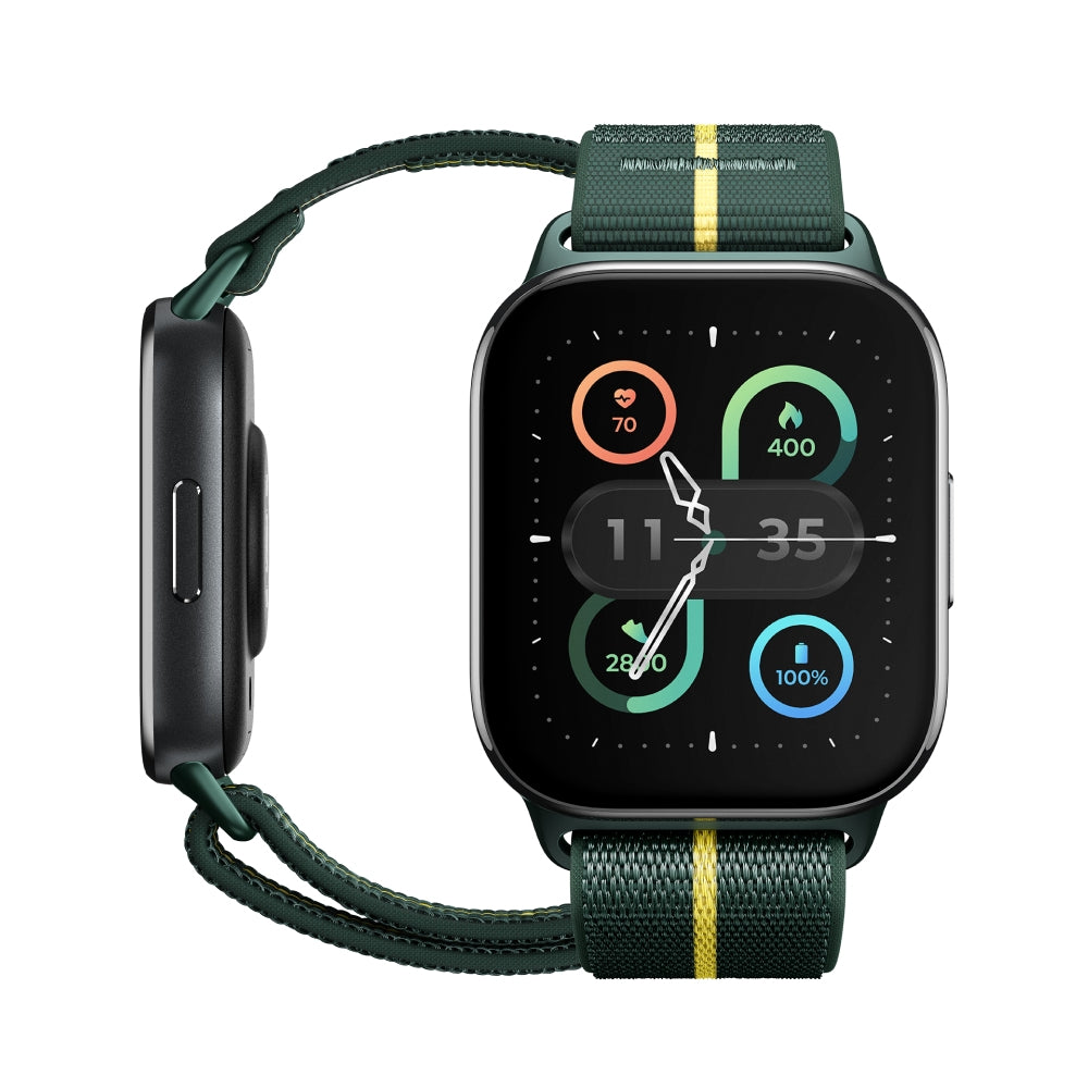 moto watch fit 4 83 cm (1.9") OLED 44.5 mm Digital Pantalla tctil Verde  Gris GPS (satlite)