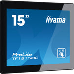TF1515MC-B2 pantalla para PC 38 1 cm (15") 1024 x 768 Pixeles XGA LED Pantalla tctil Negro