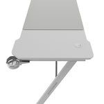 MGD-X160  Mesa Gaming Ergonmica  Superficie en Fibra de Carbono  Estructura Metlica  Alfombrilla XXL  Soporte Auriculares y Bebida  Gestin Cableado  Escritorio Gaming 160x60cm  Blanco
