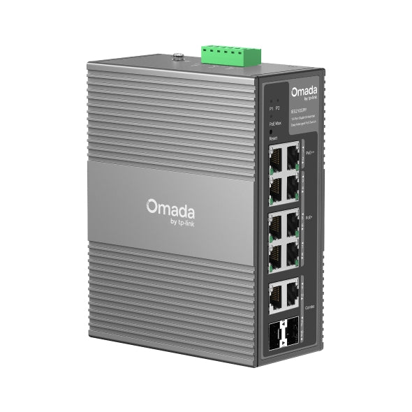 Omada IES210GPP switch Gestionado Gigabit Ethernet (10/100/1000) Energa sobre Ethernet (PoE) DIN rail Gris