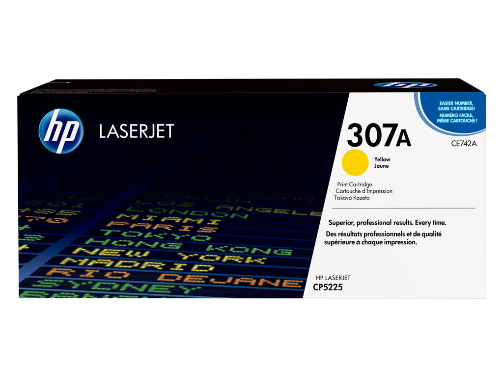 Cartucho de tner original LaserJet 307A amarillo