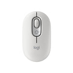 POP Mouse  ratn inalmbrico Bluetooth compacto y porttil con botones programables y clics discretos  tecnologa Easy-Switch para alternar hasta 3 dispositivos  porttil  tablet  PC: Blanco