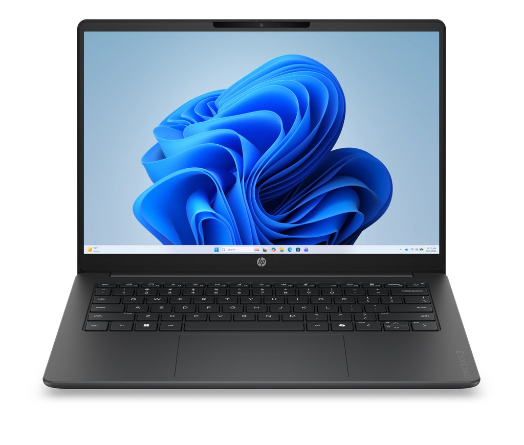 OmniBook 3 Laptop AI 14-ht0011nsx Intel Core Ultra 5 225U Porttil 35 6 cm (14") 2K 8 GB DDR5-SDRAM 512 GB SSD Wi-Fi 6 (802.11ax) Windows 11 Home AI PC Negro  Gris