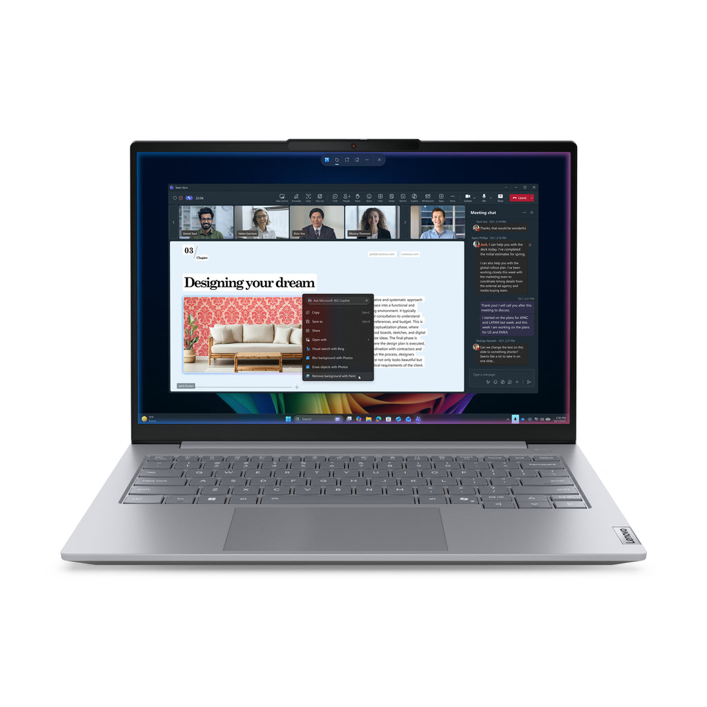 ThinkBook 14 G9 IPL Copilot+ PC Intel Core Ultra 5 325 Porttil 35 6 cm (14") WUXGA 16 GB DDR5-SDRAM 512 GB SSD Wi-Fi 7 (802.11be) Windows 11 Pro Espaol Gris