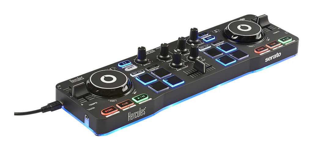 Starlight Mesa de mezclas con opcin de realizar scratch conectando un CDJ 2 canales Negro