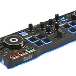 Starlight Mesa de mezclas con opcin de realizar scratch conectando un CDJ 2 canales Negro