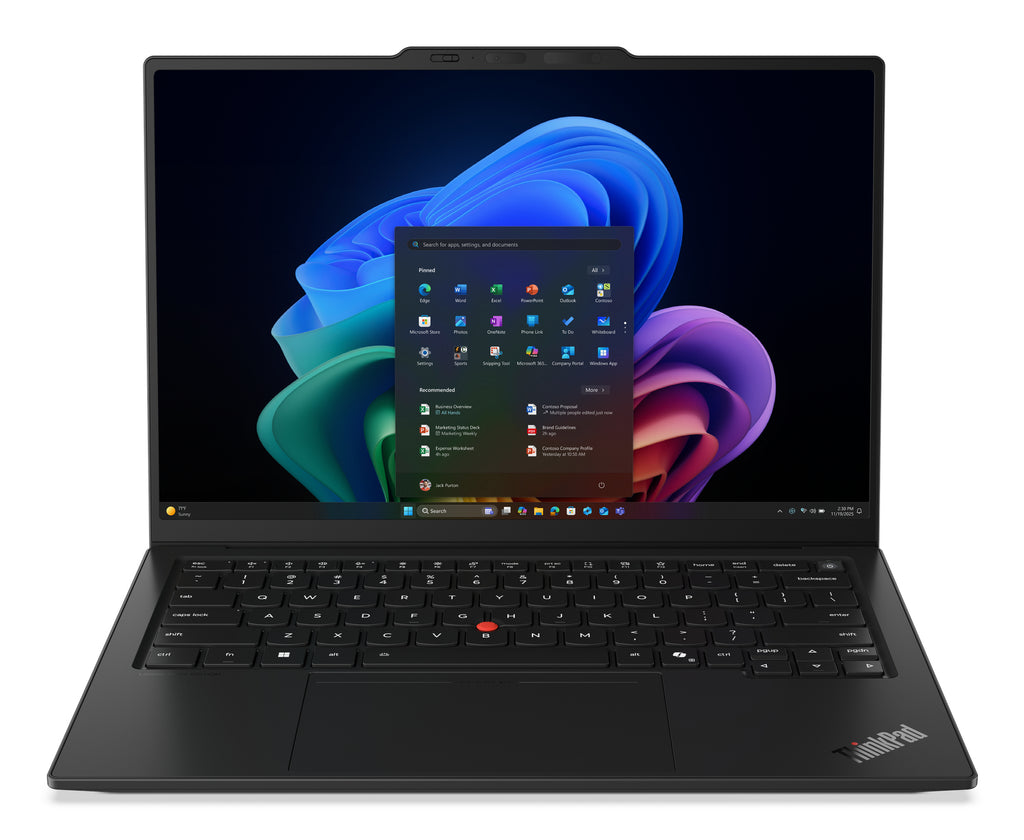 ThinkPad X1 Carbon Gen 14 Aura Edition Copilot+ PC Intel Core Ultra 7 355 Porttil 35 6 cm (14") Pantalla tctil WUXGA 32 GB LPDDR5x-SDRAM 512 GB SSD Wi-Fi 7 (802.11be) Windows 11 Pro Espaol Negro