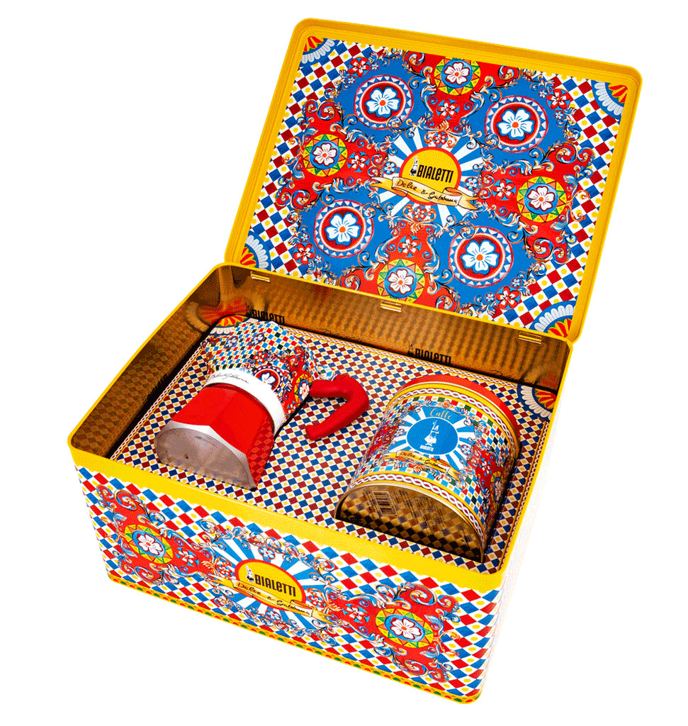 Box Moka Express Cafetera italiana 0 13 L Azul  Rojo  Blanco
