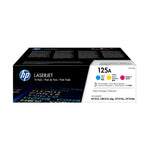 Pack de ahorro de 3 cartuchos de tner original LaserJet 125A cian/magenta/amarillo