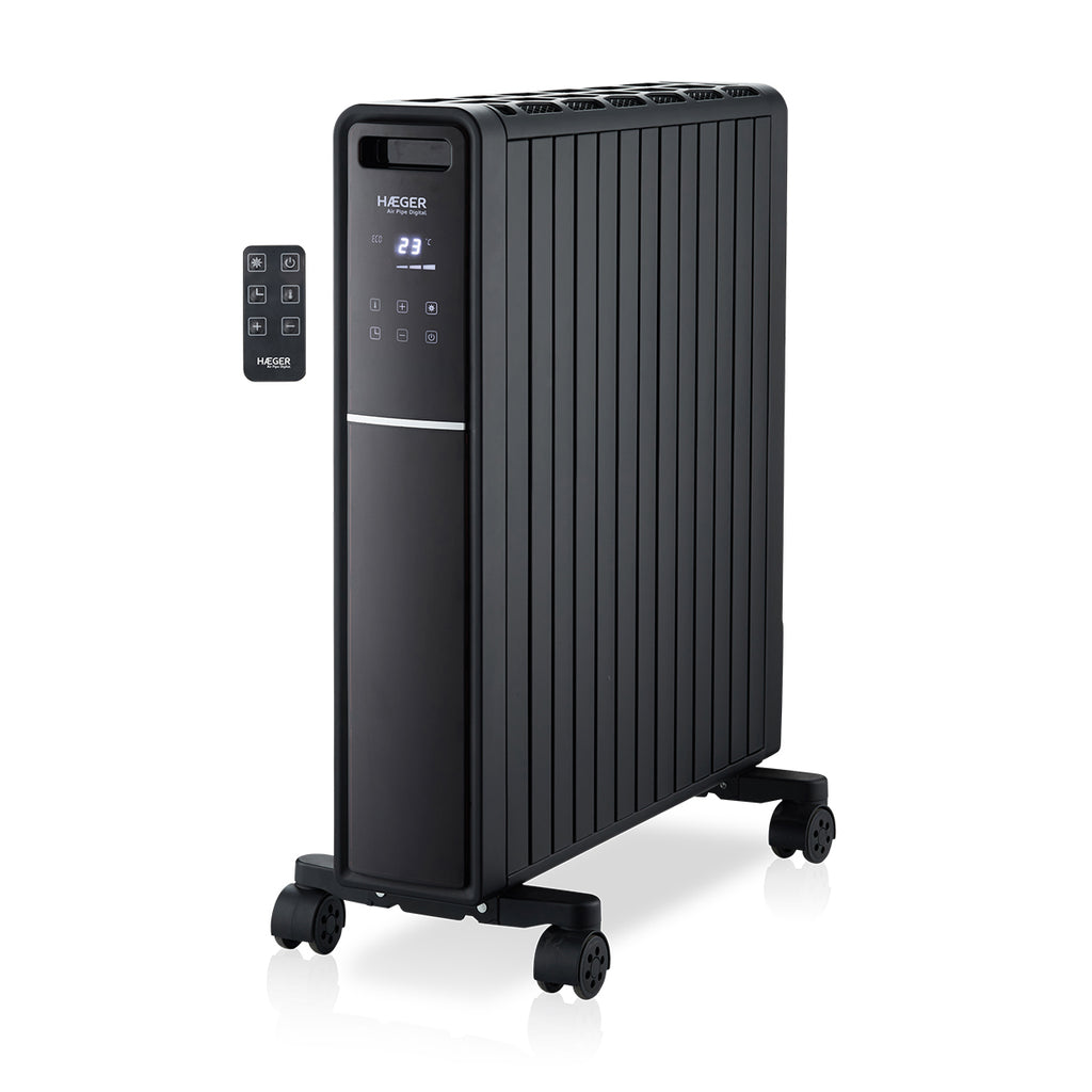 HE-20D.003A calefactor elctrico Interior Negro 2000 W Convector