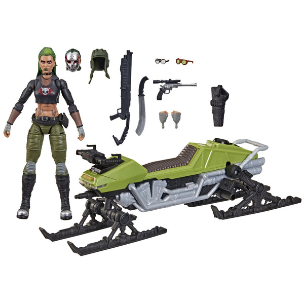 G.I. Joe Classified Series #194 Zanya y vehculo Dreadnok Chameleon (Swamp Skier)