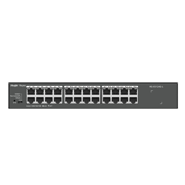 RG-ES124G-L switch No administrado L2 Gigabit Ethernet (10/100/1000) Negro