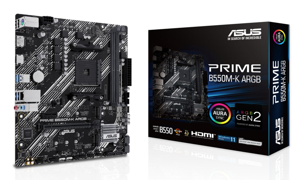 PRIME B550M-K ARGB AMD B550 Zcalo AM4 micro ATX