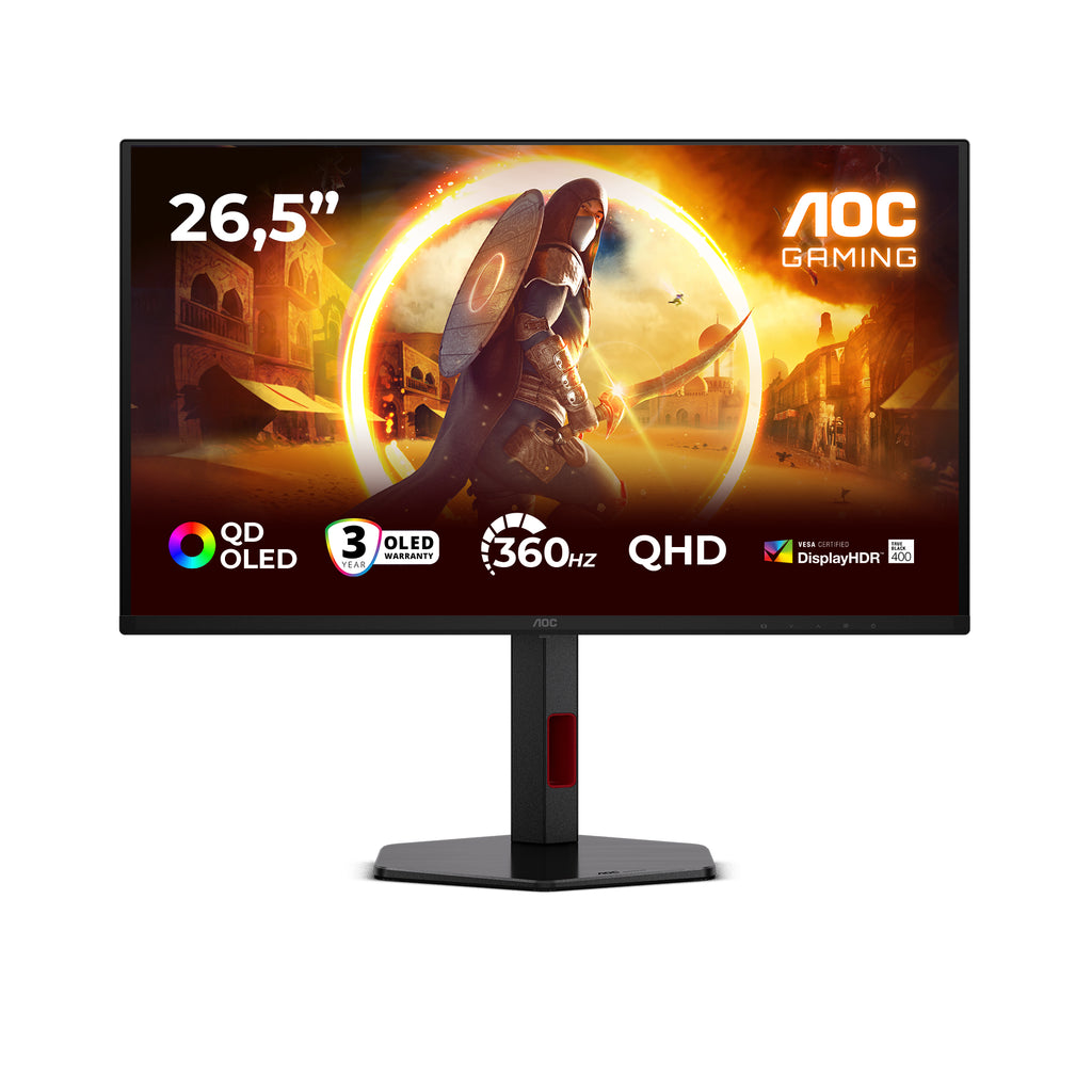 G4 Q27G4SDR pantalla para PC 67 3 cm (26.5") 2560 x 1440 Pixeles Quad HD QD-OLED Negro  Rojo