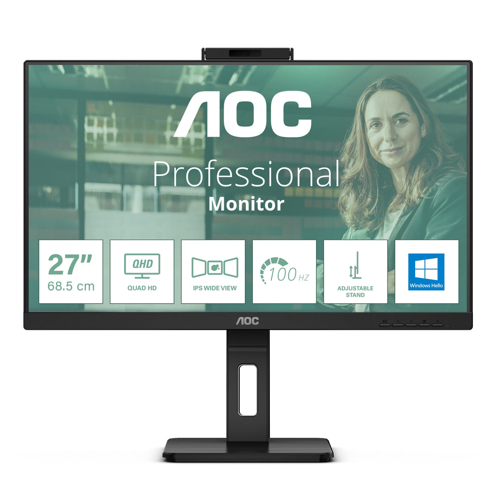 Q27P3CW pantalla para PC 68 6 cm (27") 2560 x 1440 Pixeles Quad HD LED Negro
