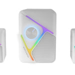 MS-H21  Altavoces Gaming RGB 2.1 y Subwoofer 35W  Sistema Drivers Invertidos 3D Surround  Altavoces Compactos con Iluminacin Dinmica RGB  Alimentacin USB y Conector Jack 3.5mm  Blanco